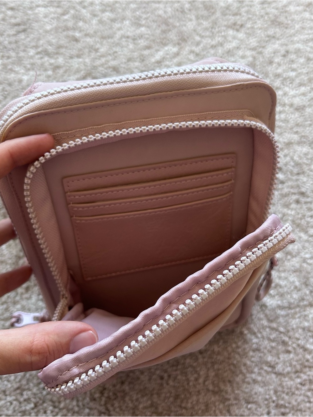 BEIS Sport Sling Atlas Pink Adjustable Travel Everyday Crossbody Bag Purse EUC - Picture 7 of 10